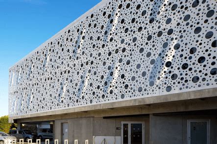 perforated metal facade sound